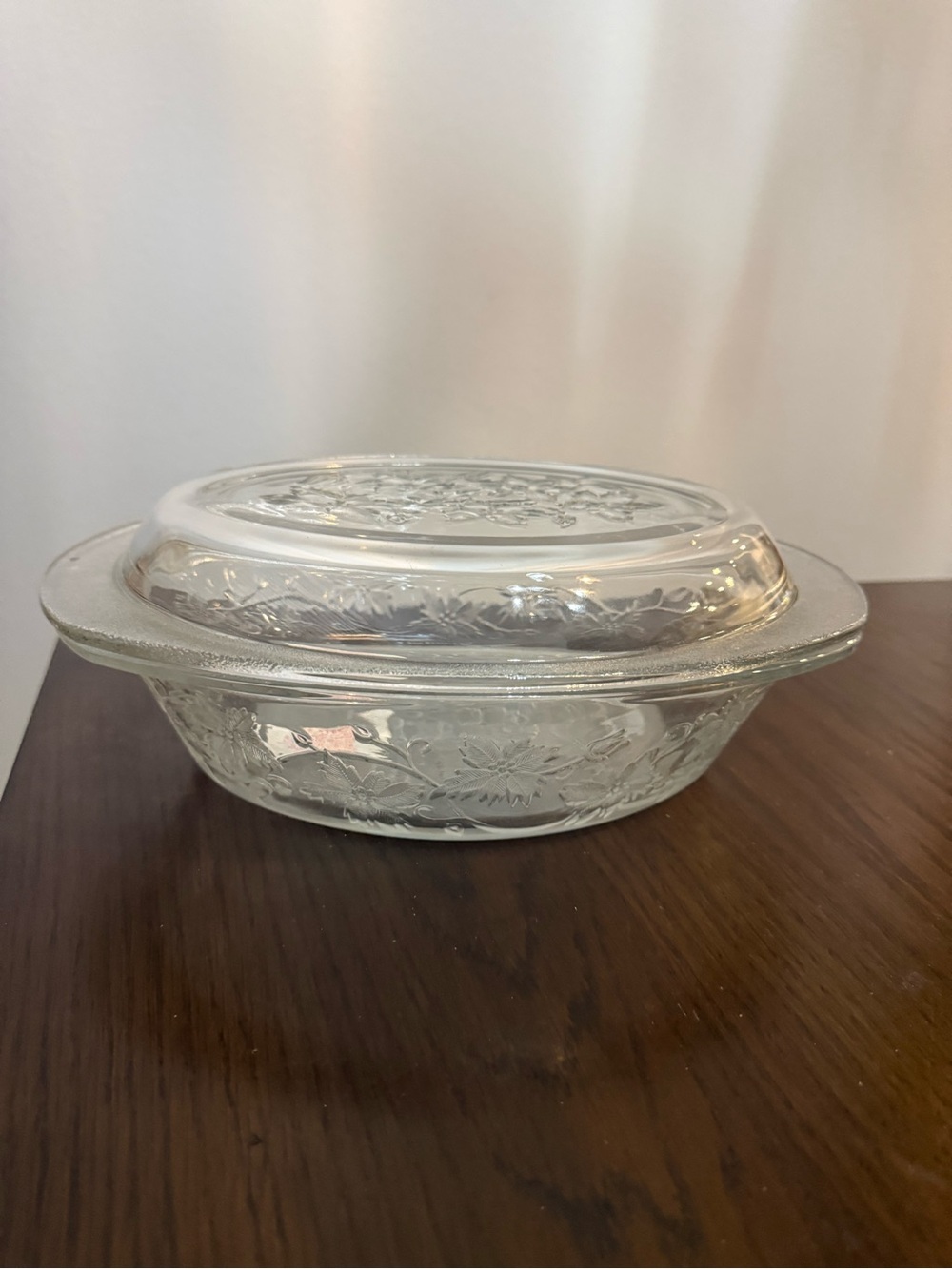 Vintage Princess House Fantasia Crystal 3 QT Covered Casserole Dish #529 NWT